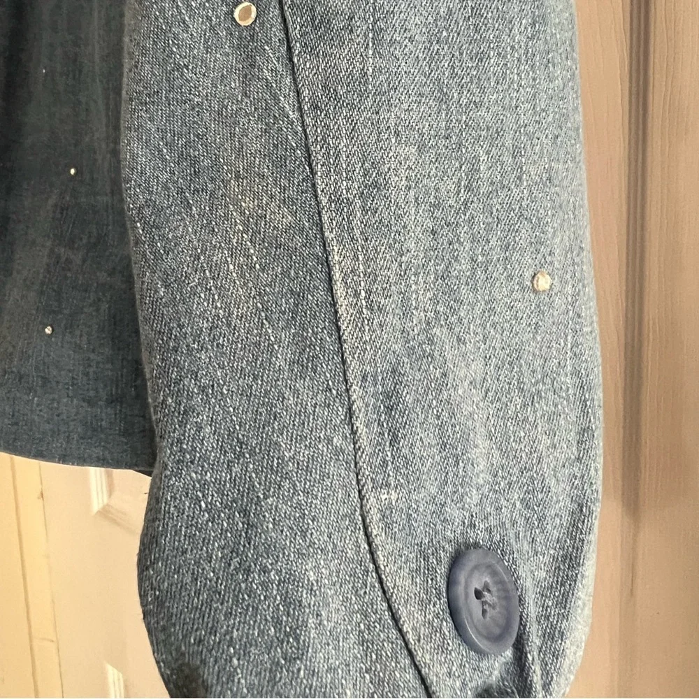 The Quacker Factory Denim Rhinestone Jacket - Picture 10 of 15